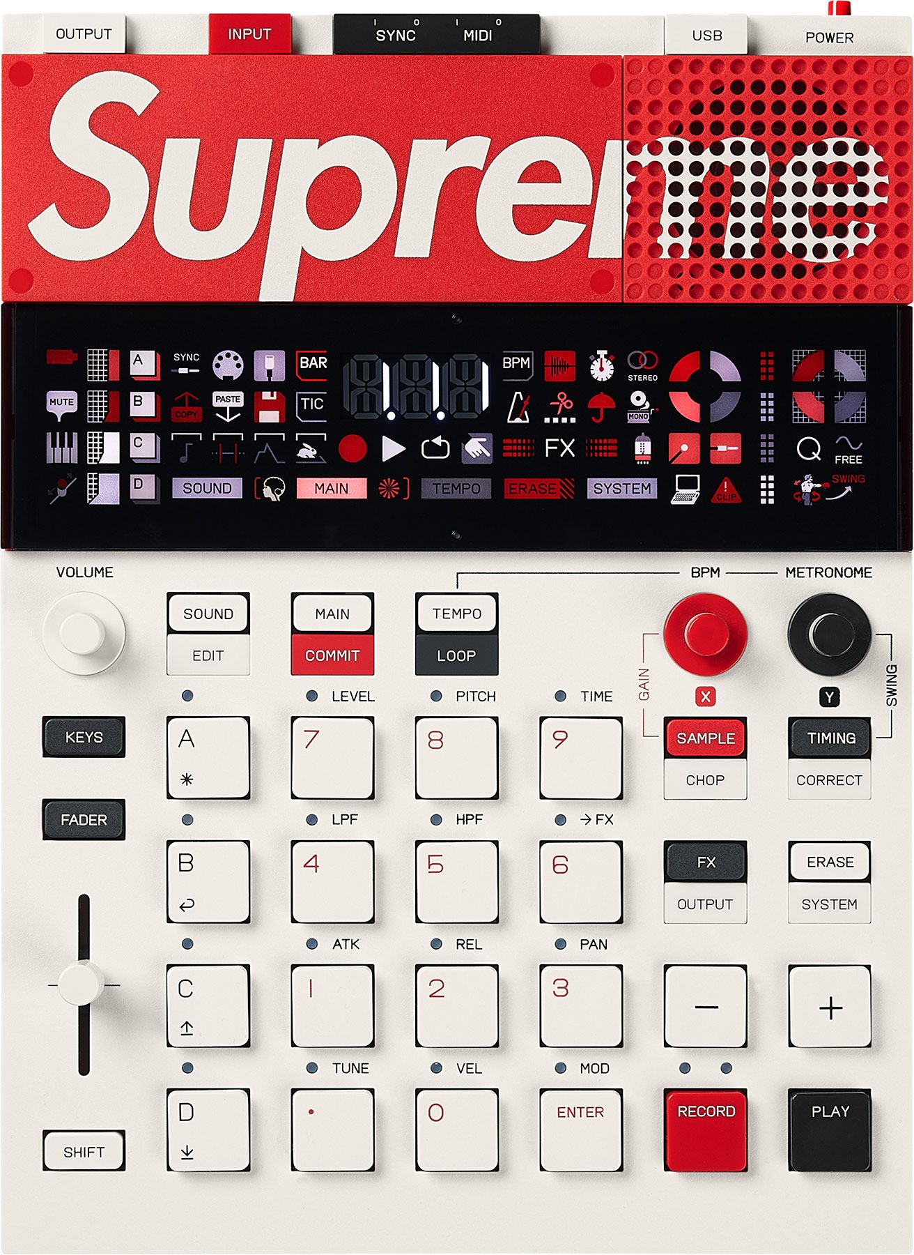 Supreme x Teenage Engineering collaboration unit